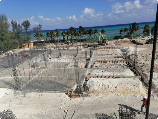 Obra civil en zona costera